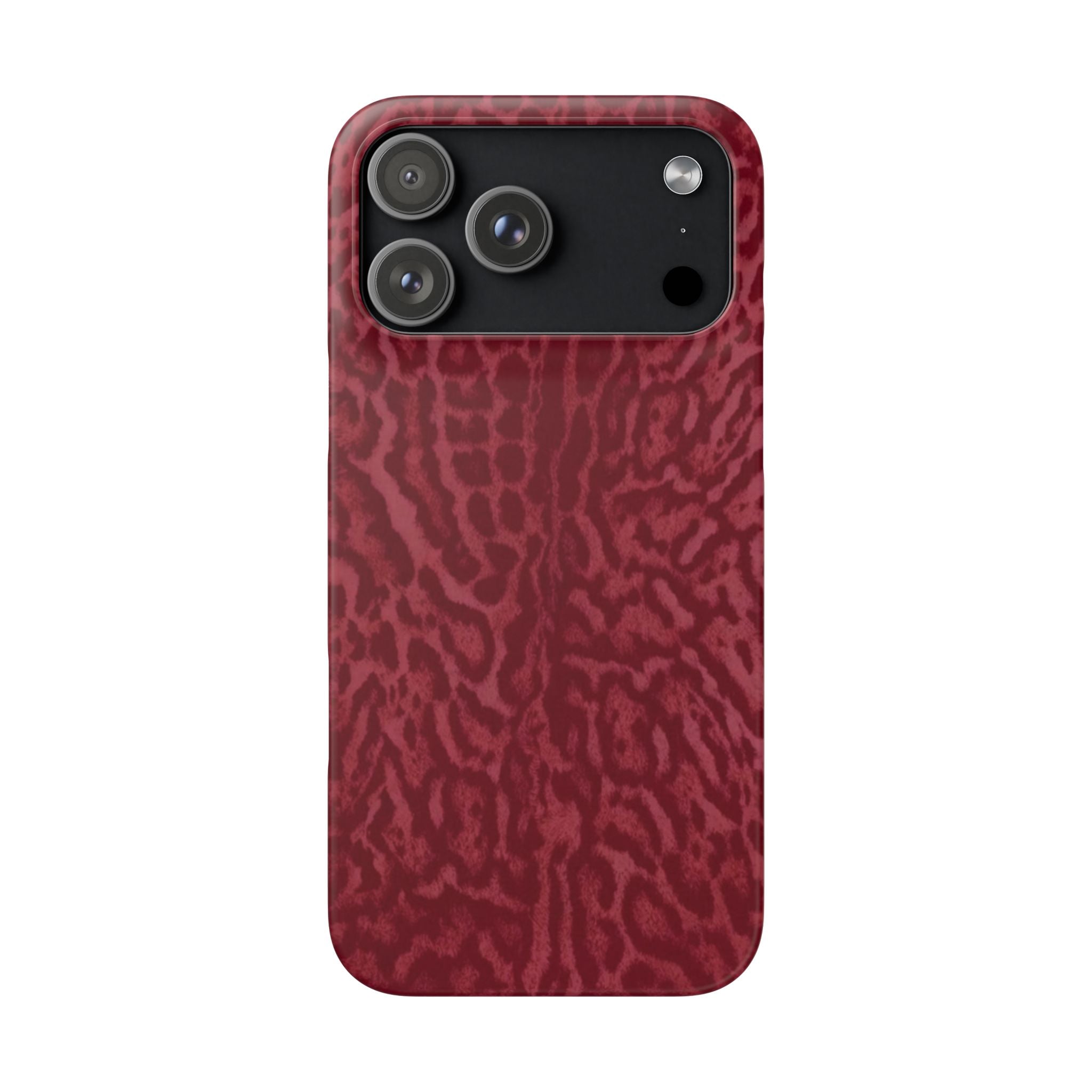 Red Leopard Print Phone Case