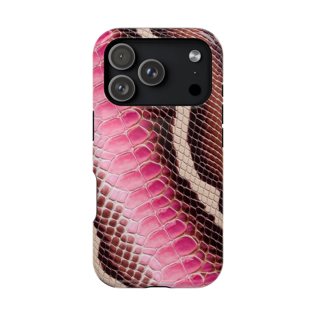 Pink Snake Skin Phone Case