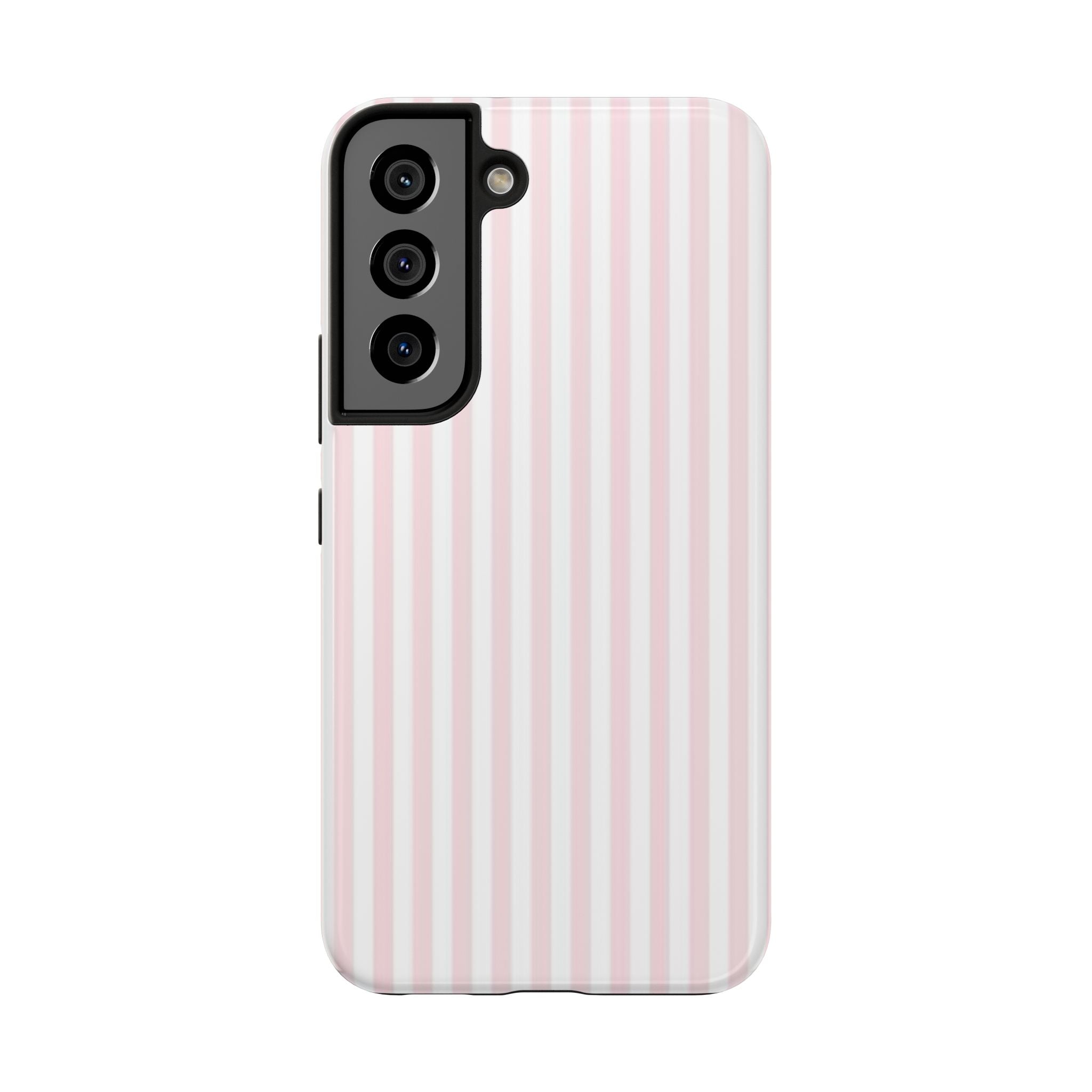 Pink/White Striped Phone Cases