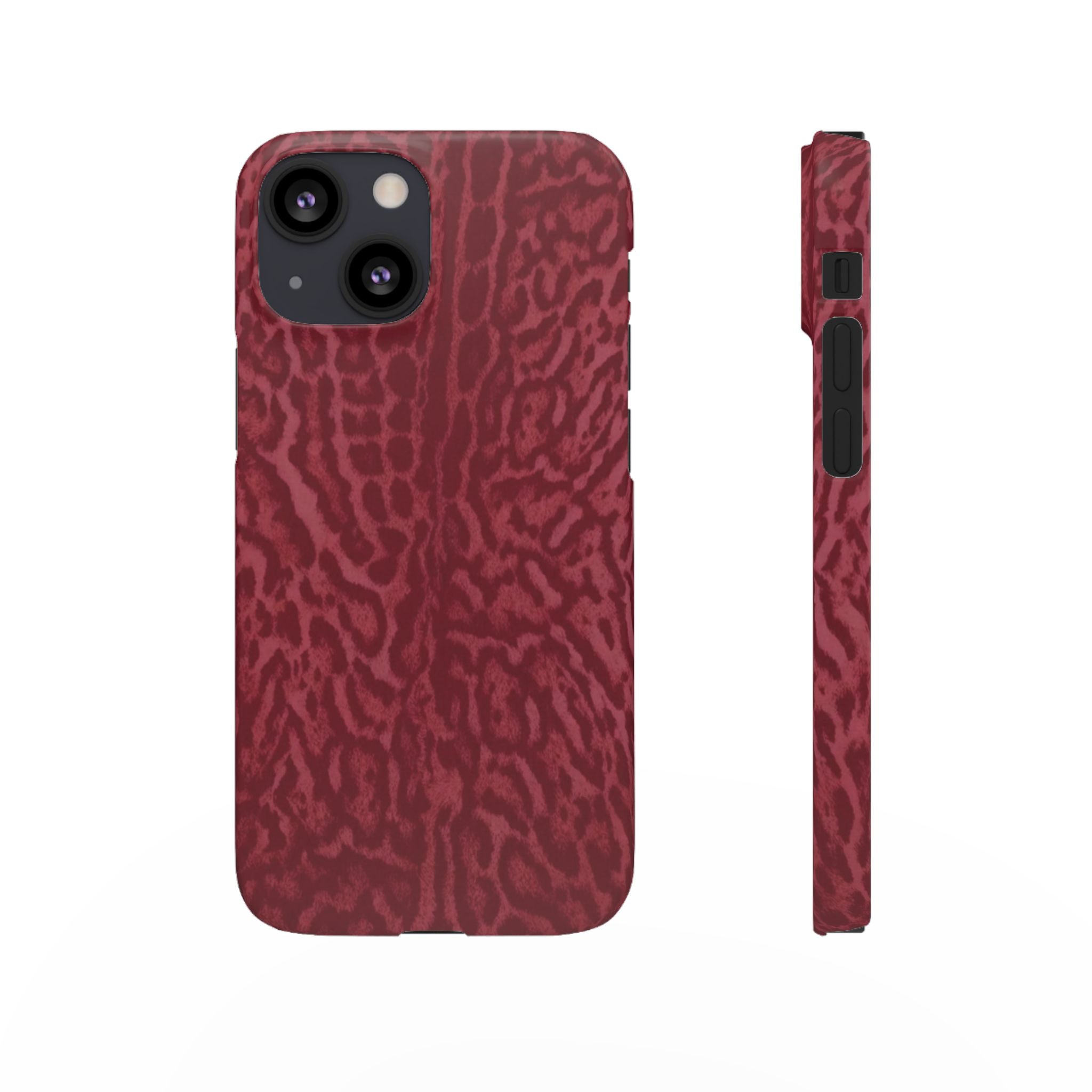 Red Leopard Print Phone Case