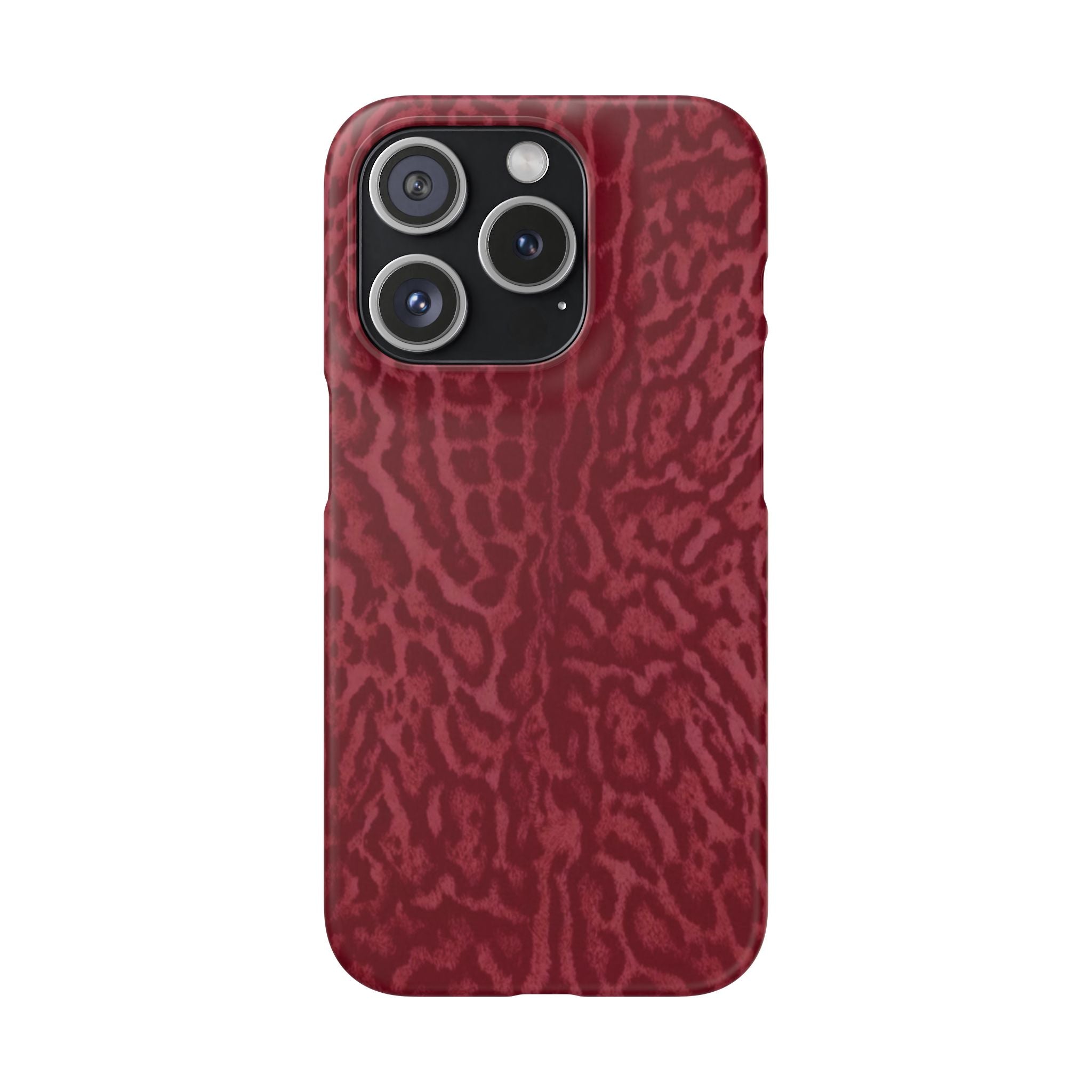 Red Leopard Print Phone Case