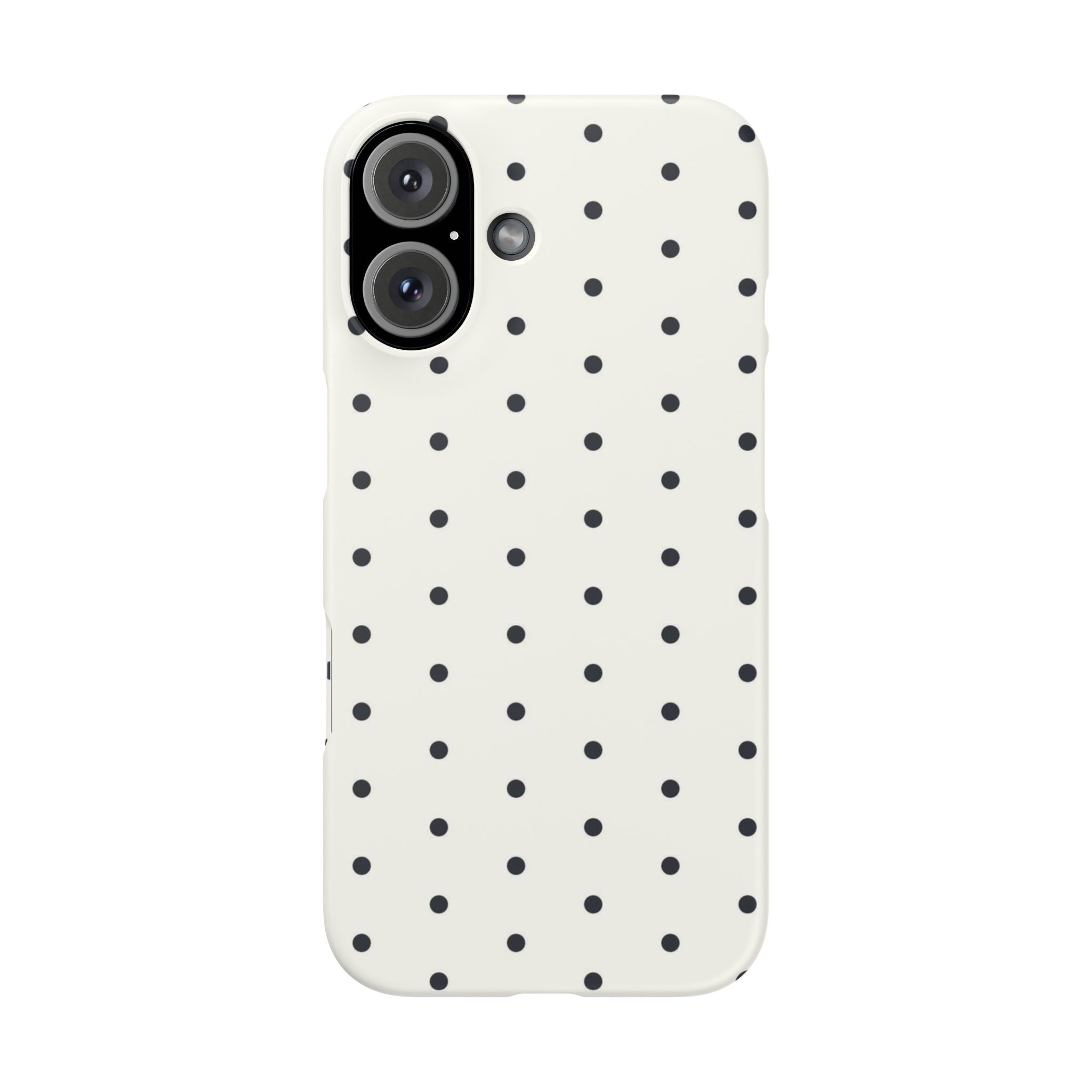 Polka Dot Phone Case - Black/White