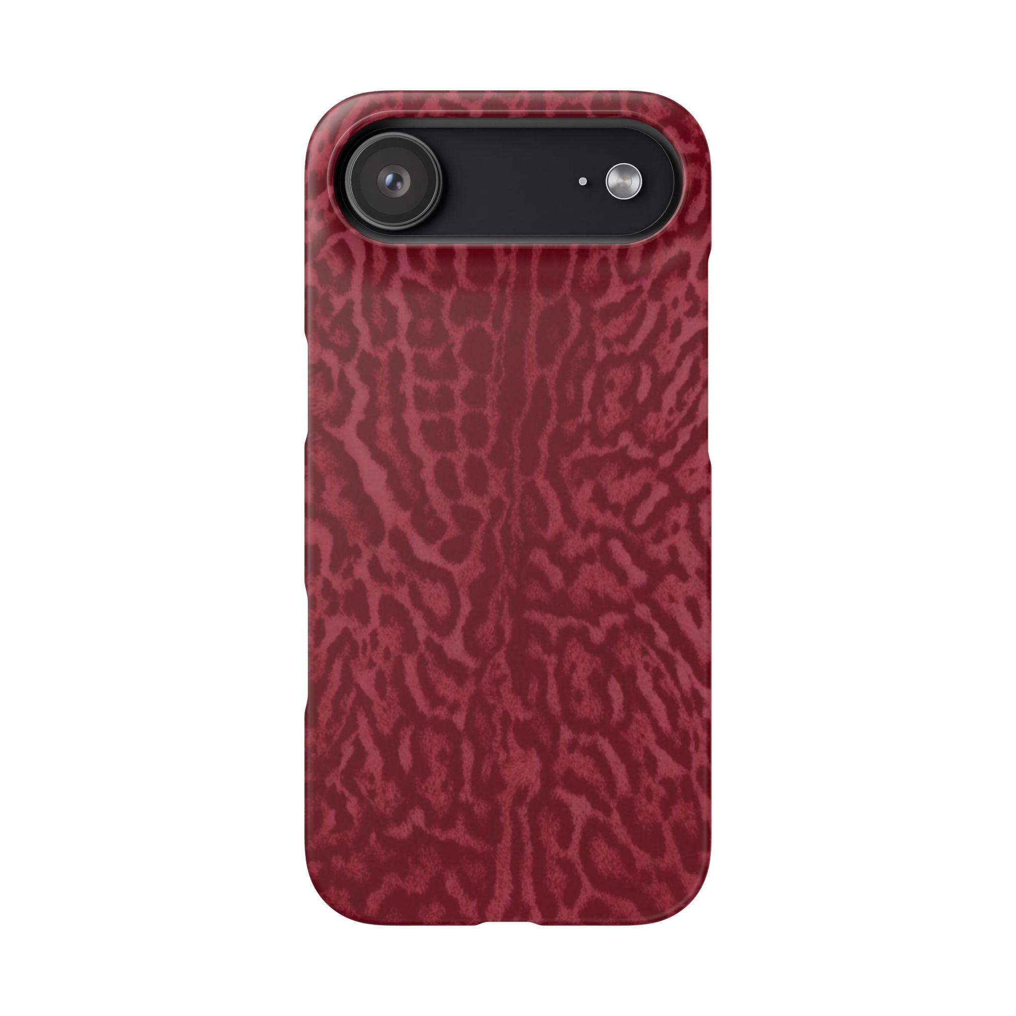 Red Leopard Print Phone Case